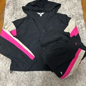 Black and Pink Track Suit JoyLab Women’s Small